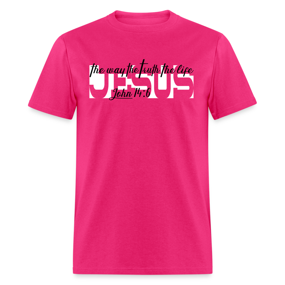 Jesus the Way Truth Life - fuchsia