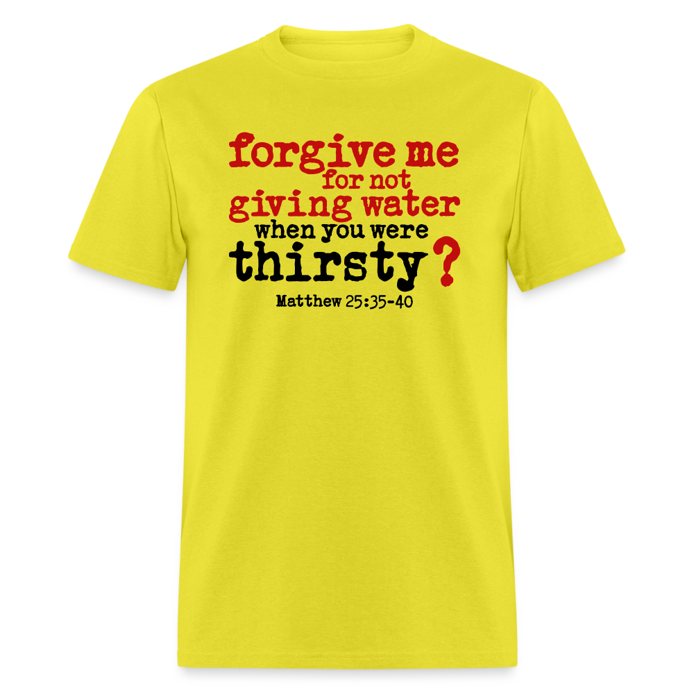 Forgive For Not Water - yellow