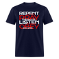 Repent Pray Listen Obey w/Scripture - navy