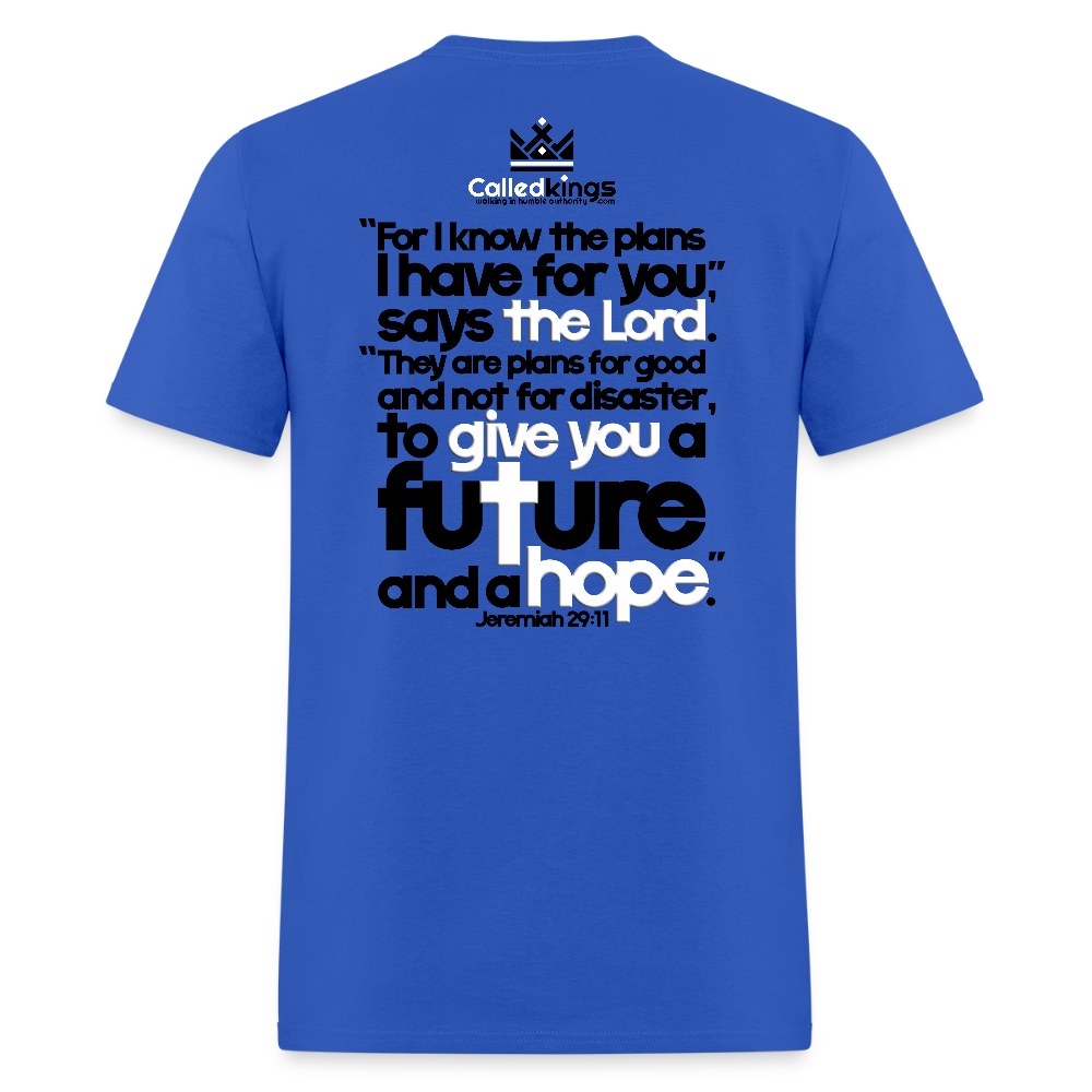 He Knows Expect Victory - royal blue