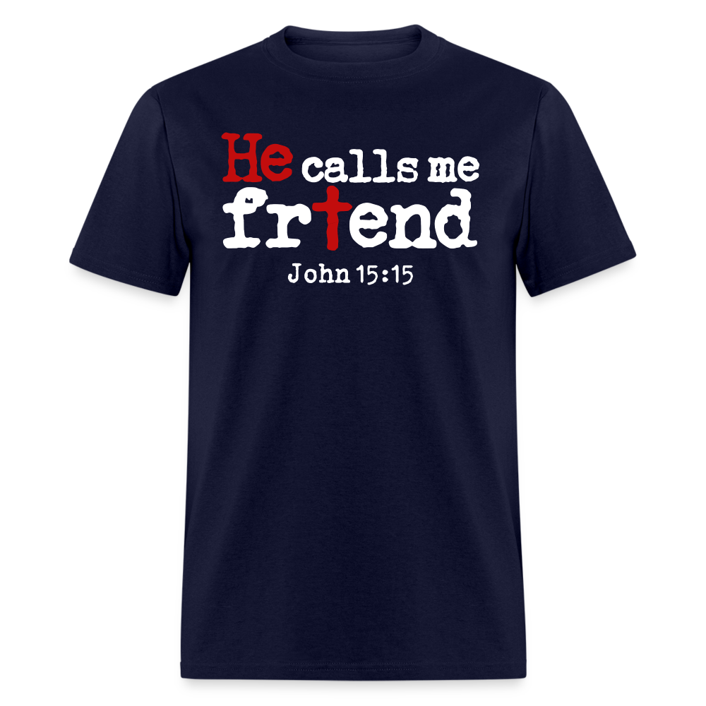 He Calls Me Friend - navy