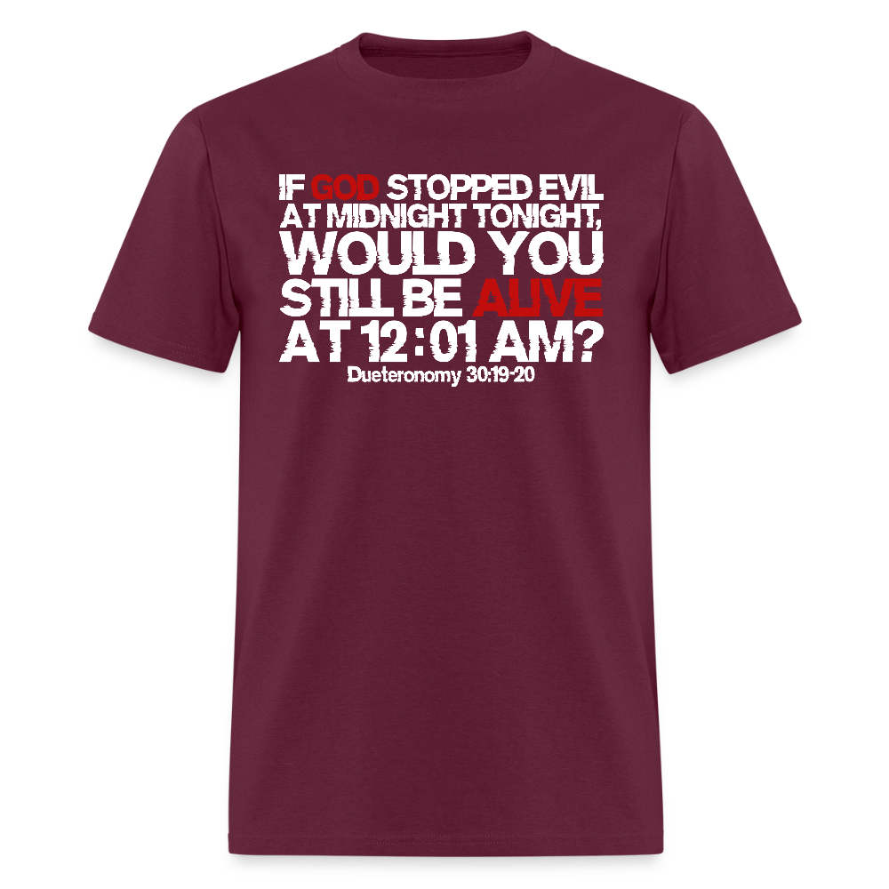 If God Stopped Evil - burgundy