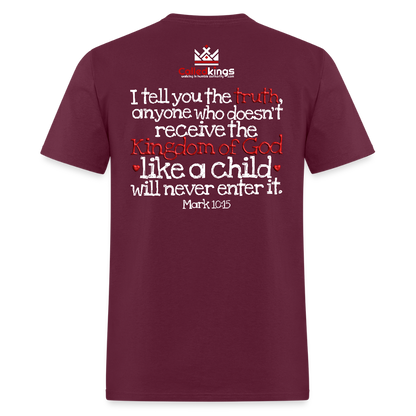 Childlike Faith - burgundy
