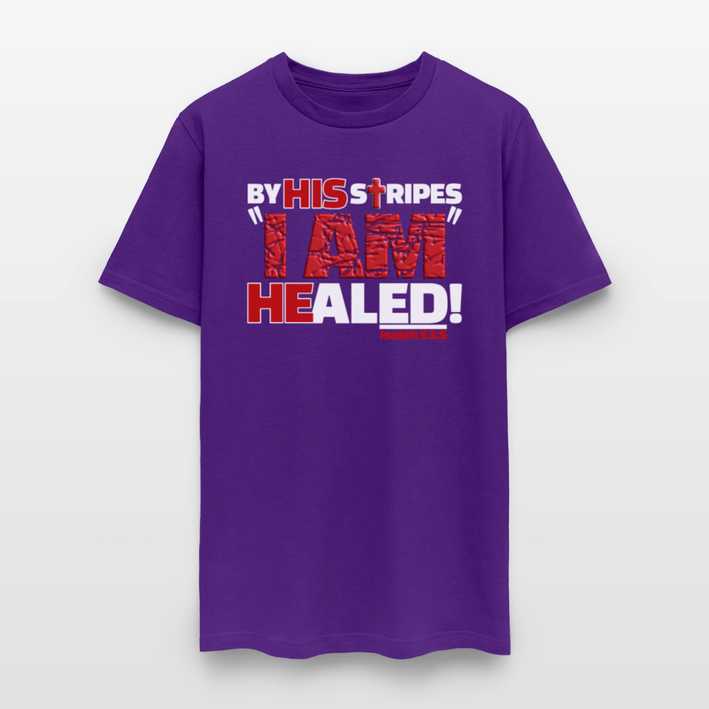 By His Stripes I Am Healed - purple