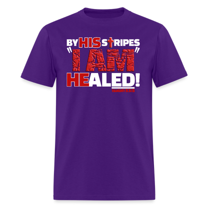 By His Stripes I Am Healed - purple