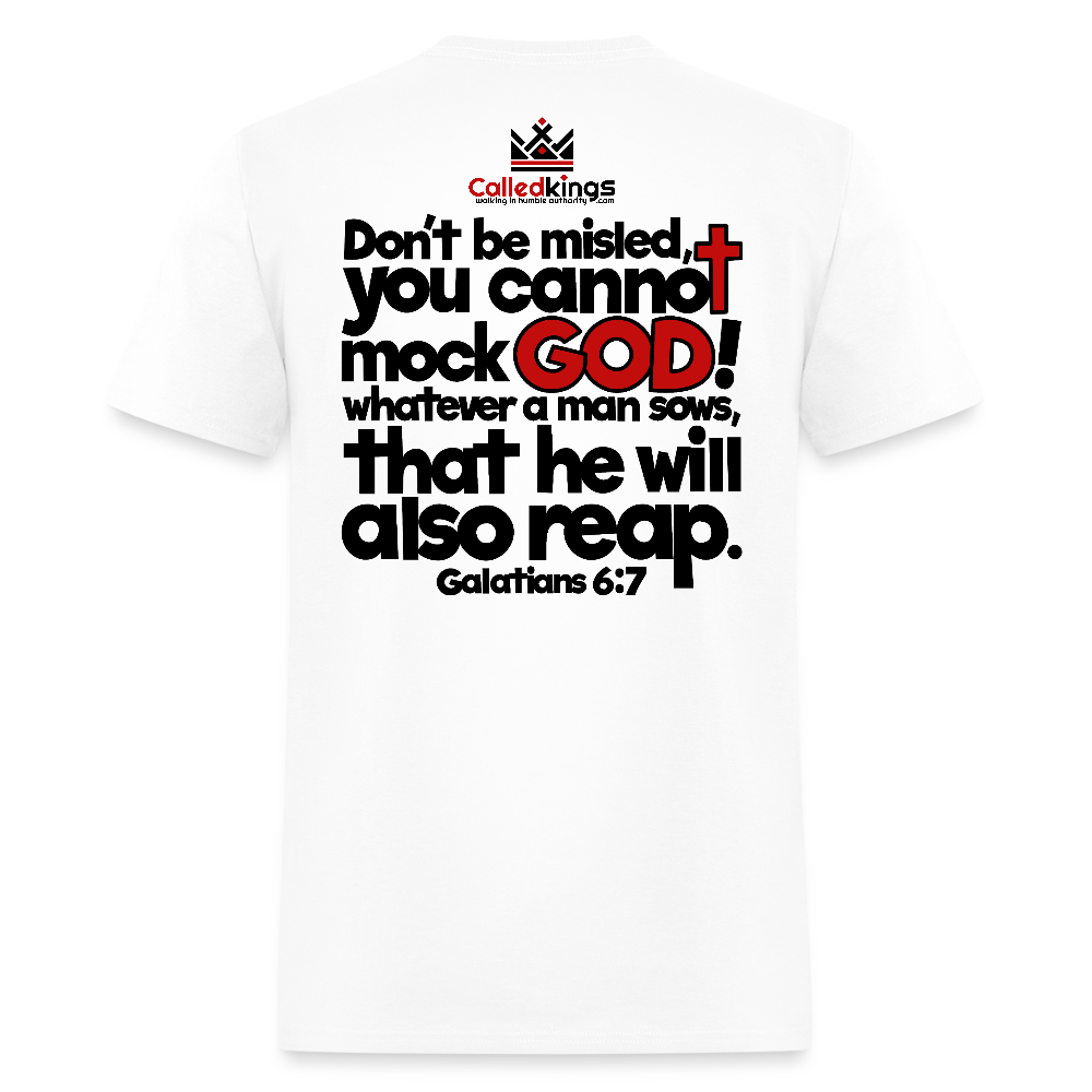God Will Not Be Mocked - white