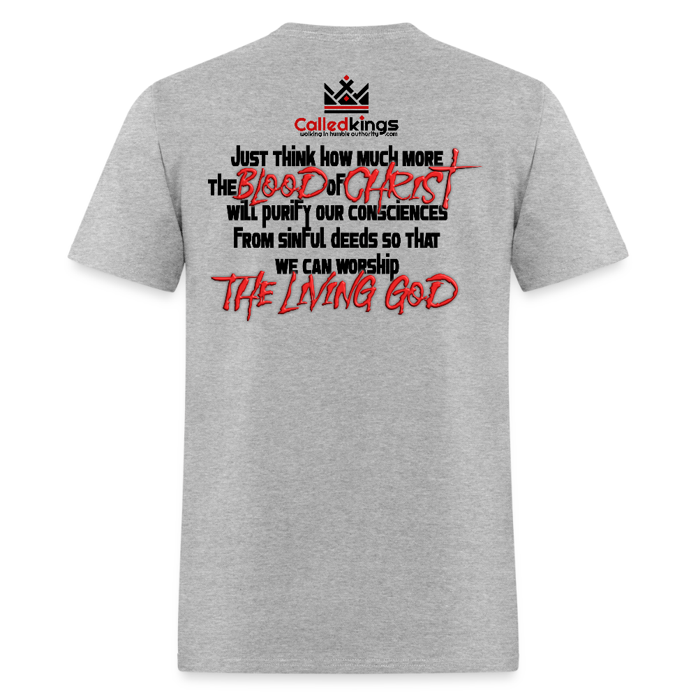 Vaccinated by the Blood - heather gray