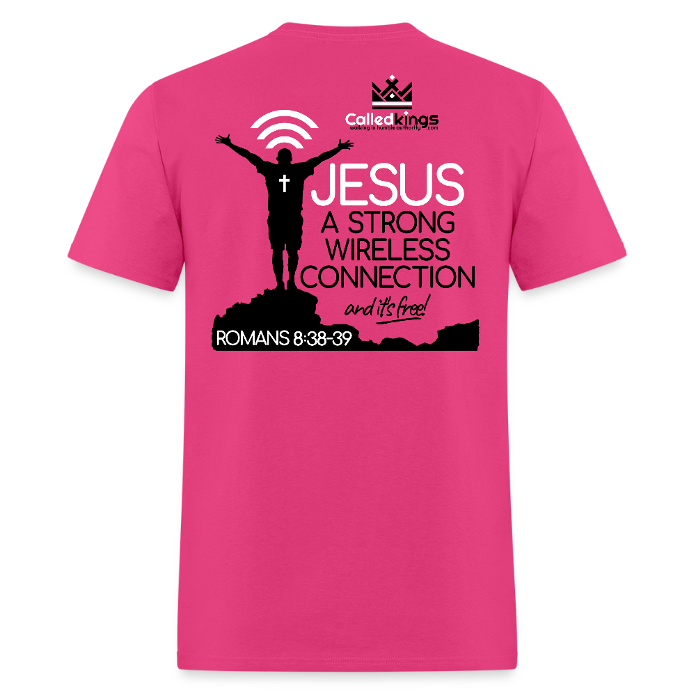 Jesus Strong Wireless Connection - fuchsia