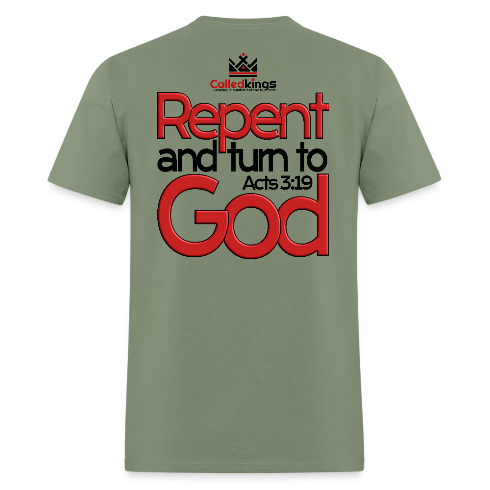 WTBSF? Repent and Turn to God - military green