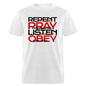 Repent Pray Listen Obey w/Scripture - light heather gray