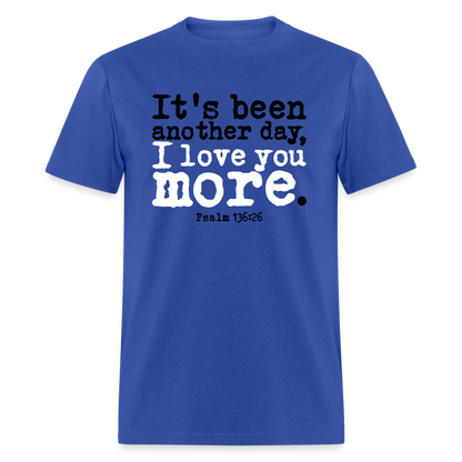 Another Day I Love You More - royal blue