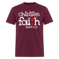Childlike Faith - burgundy