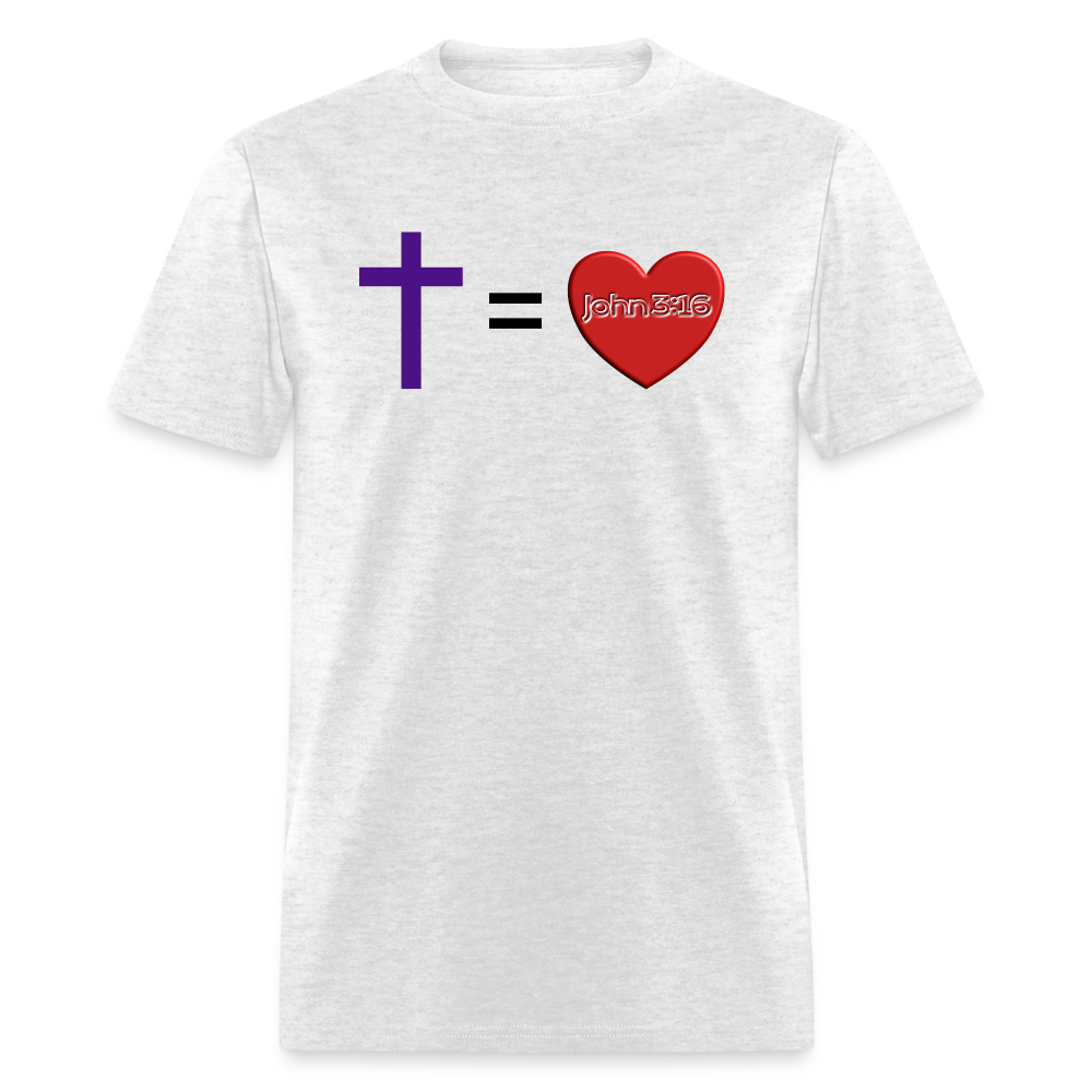 Cross = Love - light heather gray