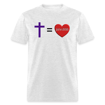 Cross = Love - light heather gray