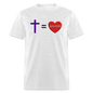 Cross = Love - light heather gray