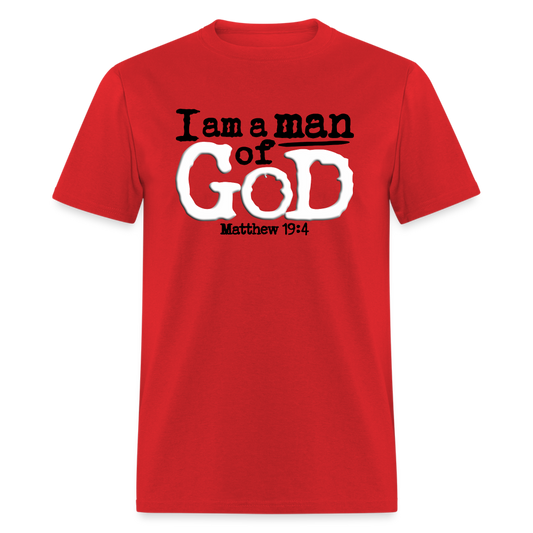 I Am a Man of God - red