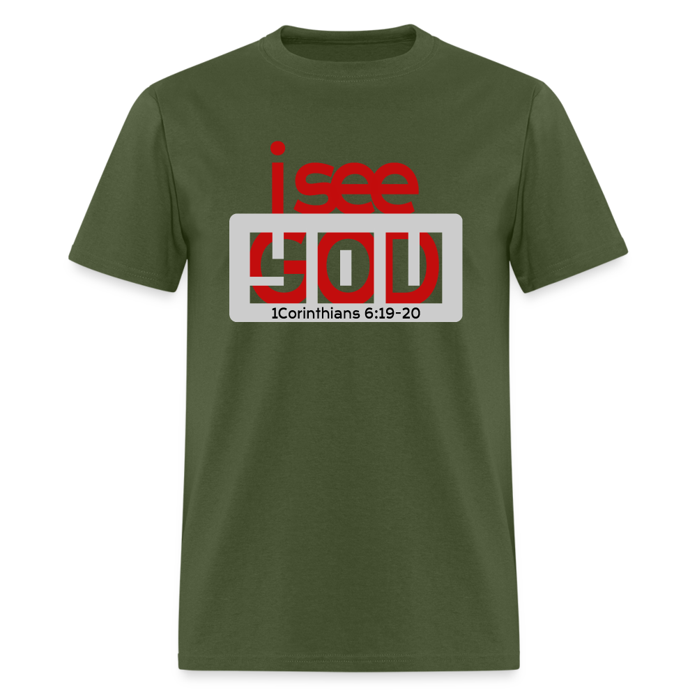 I See God in You - military green