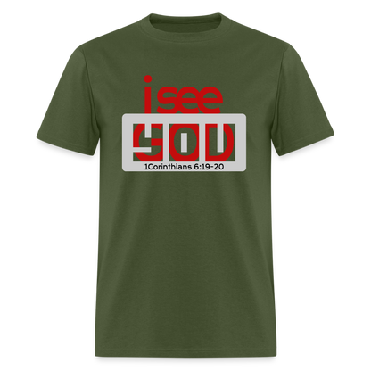 I See God in You - military green