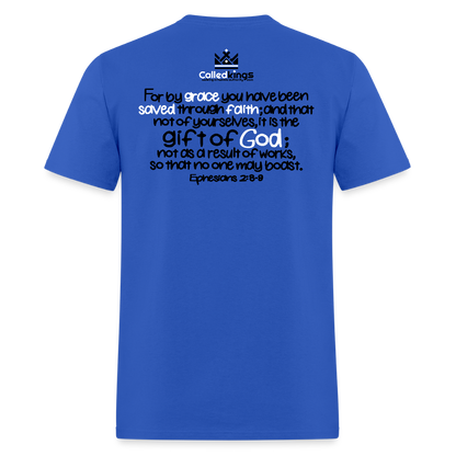Only Thing We Contribute To Our Salvation - royal blue