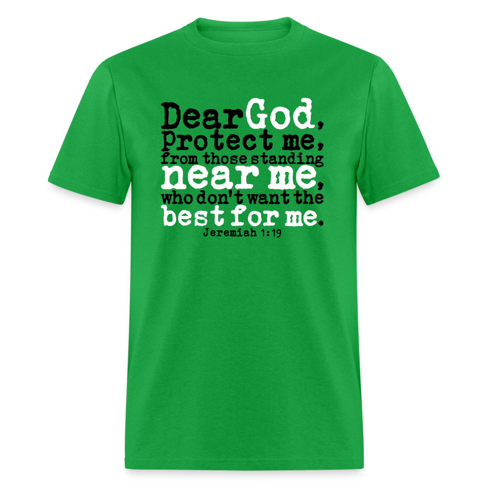 Dear God Protect Me - bright green