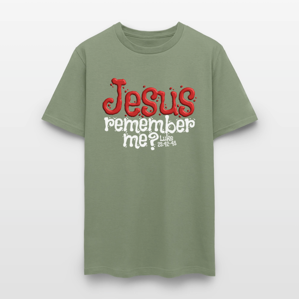 Jesus Remember me - military green