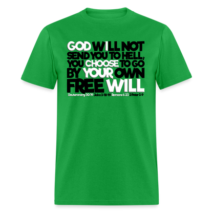 God Will Not Send You To Hell - bright green