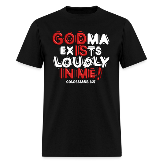 Godma Exists Loudly In Me - black