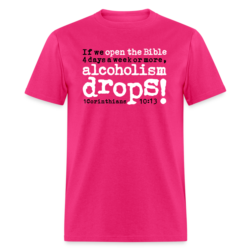 Open Bible Alcoholism Drops - fuchsia