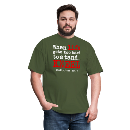 Kneel - military green