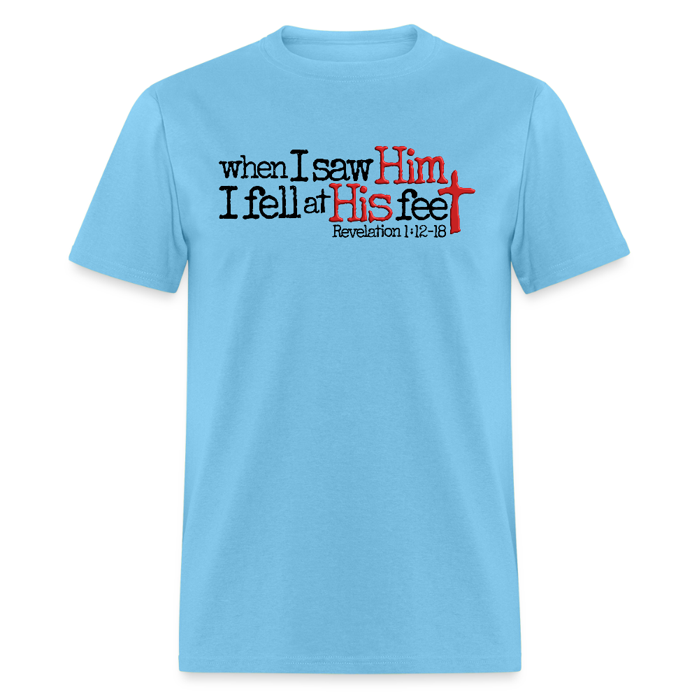 I Fell at His Feet - aquatic blue