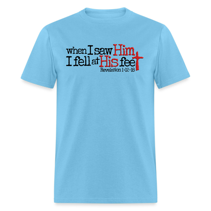 I Fell at His Feet - aquatic blue