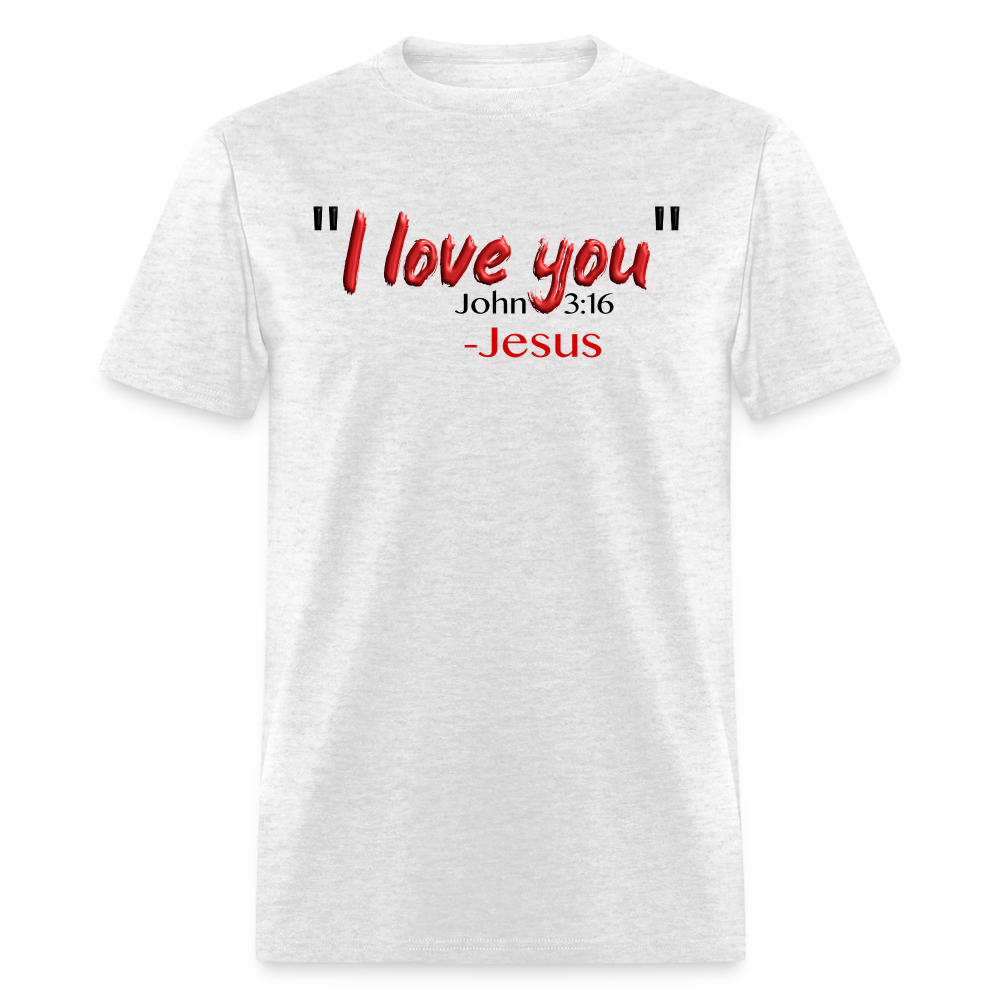 I Love You - light heather gray