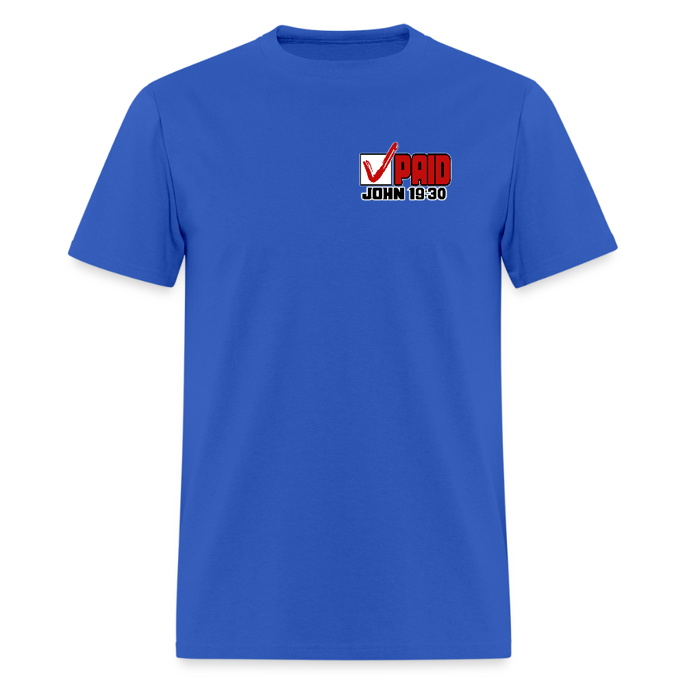 Debt Paid in Full - royal blue