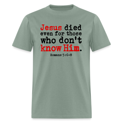Jesus Died Even for Those Who Don't Know Him - sage