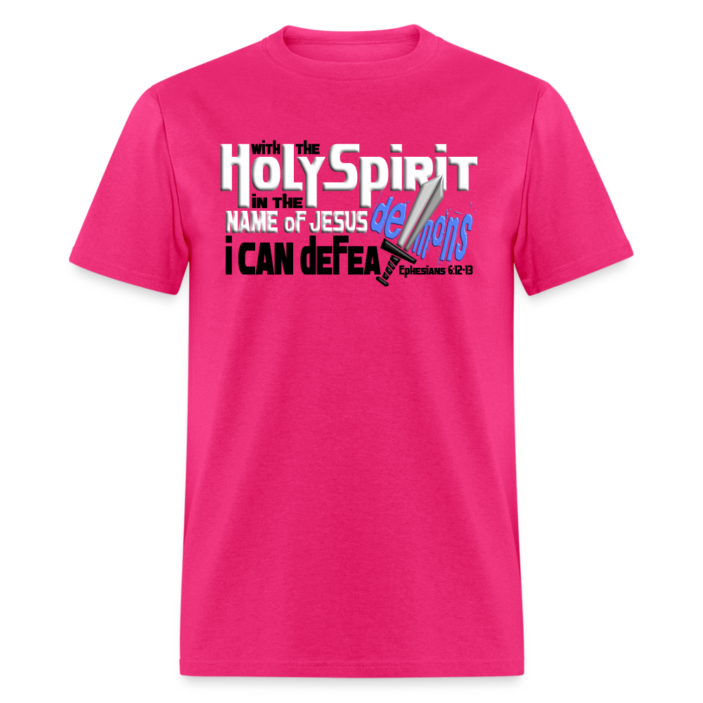 Holy Spirit Defeat Demons - fuchsia