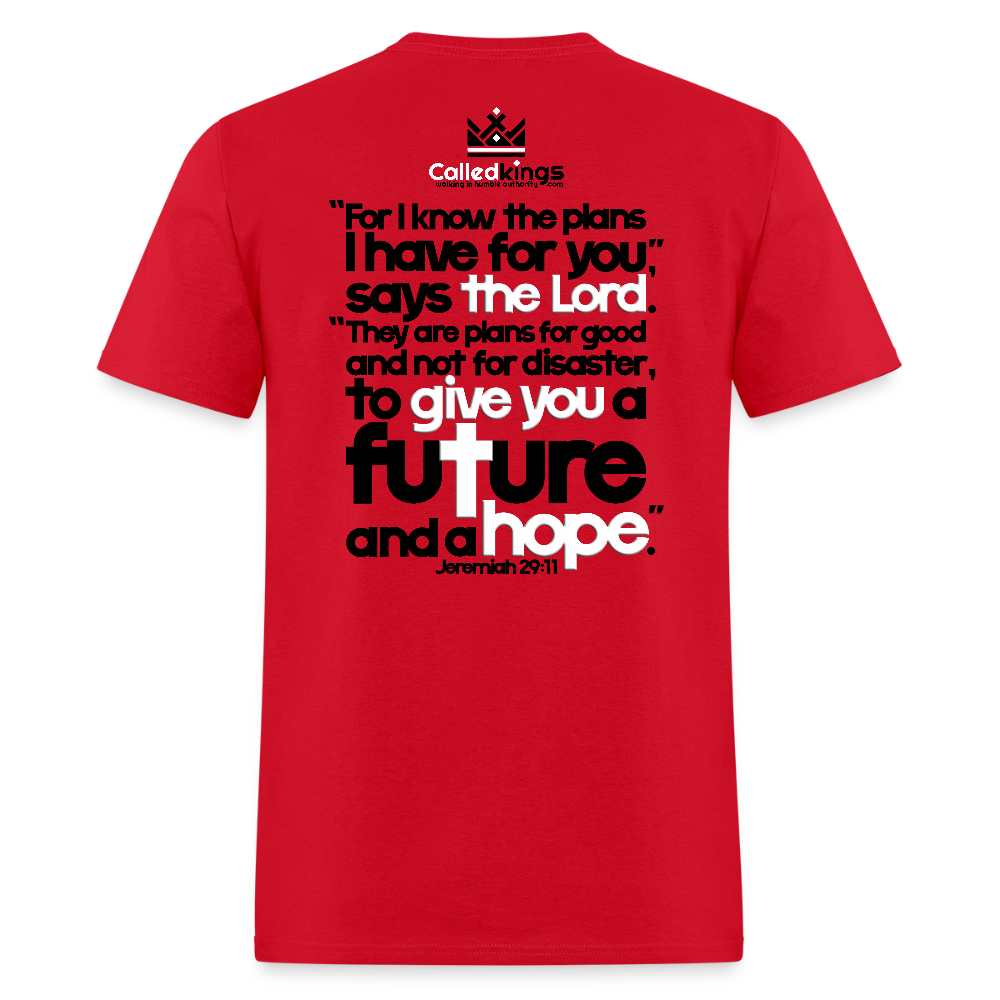 He Knows Expect Victory - red