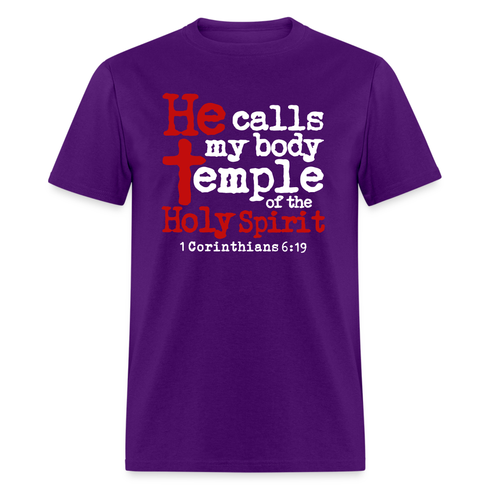 He Calls My Body Temple - purple