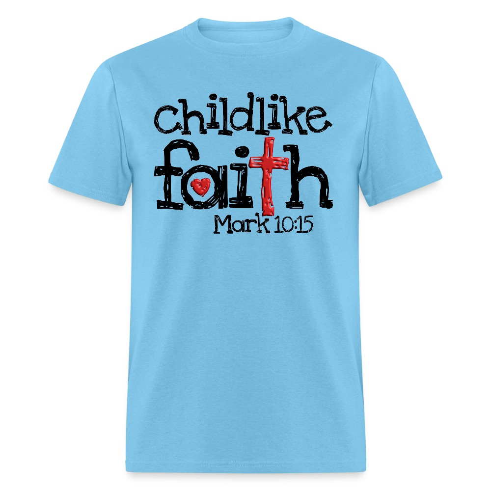 Childlike Faith - aquatic blue