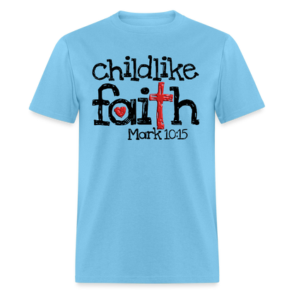 Childlike Faith - aquatic blue