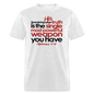 His Truth Single Most Powerful Weapon - light heather gray