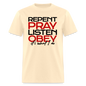 Repent Pray Listen Obey - natural