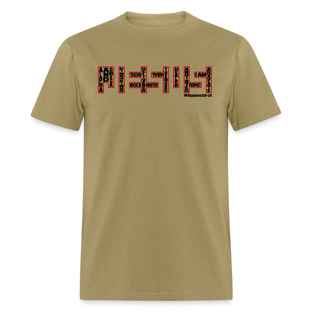 Jesus Name - khaki