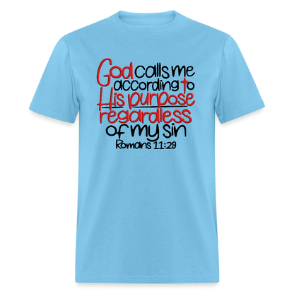God Calls Me Regardless of My Sin - aquatic blue