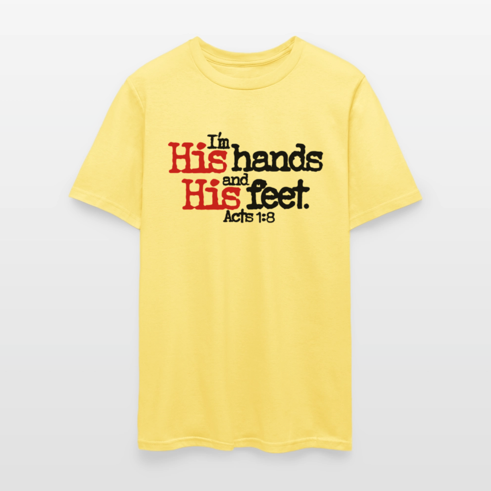 I'm His Hands His Feet - cornsilk