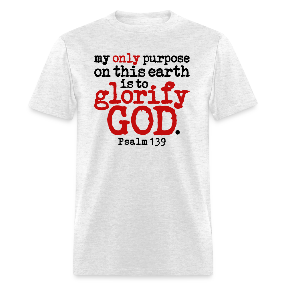 Only Purpose Glorify God - light heather gray