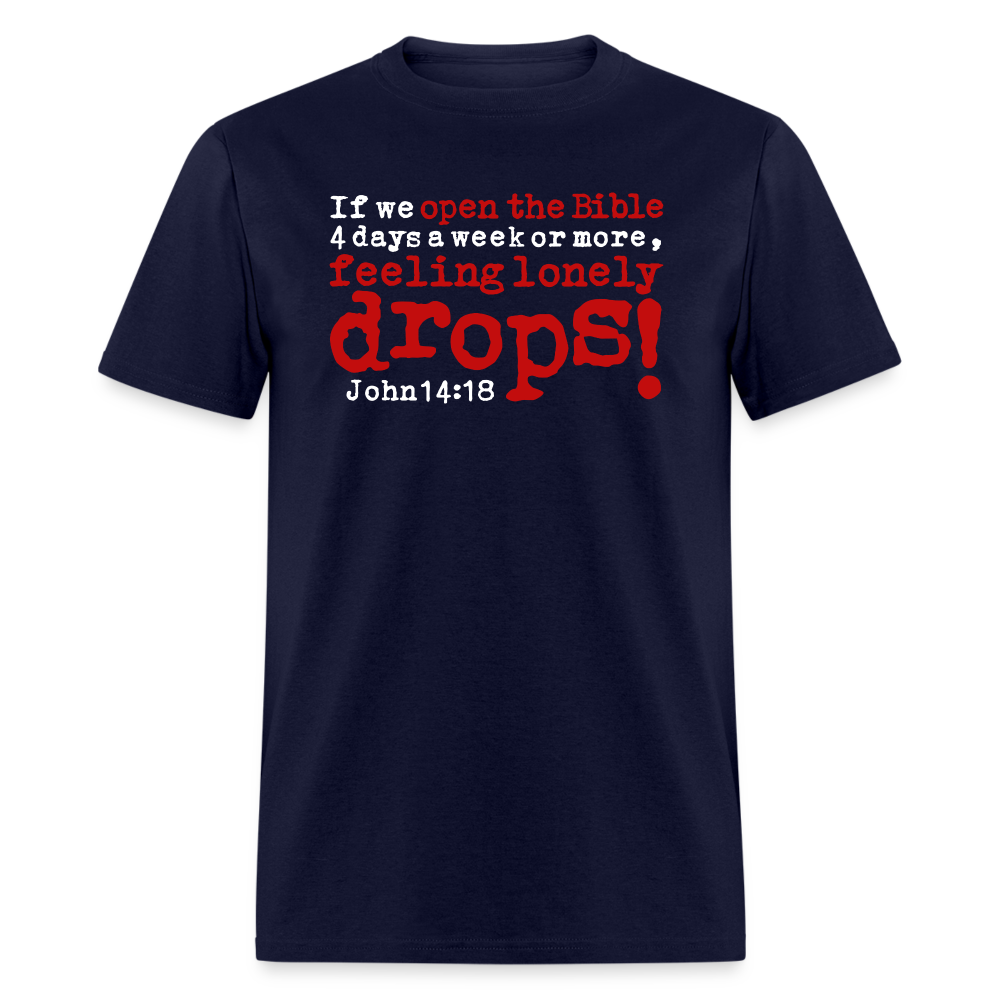 Open Bible Lonely Drops - navy