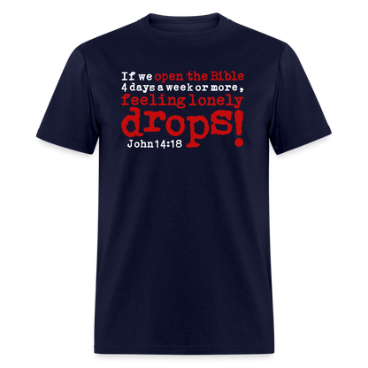 Open Bible Lonely Drops - navy