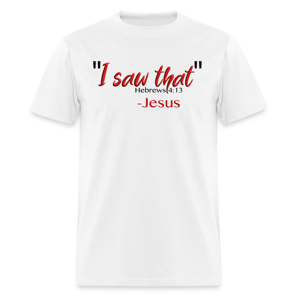 I Saw That - white