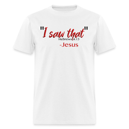 I Saw That - white