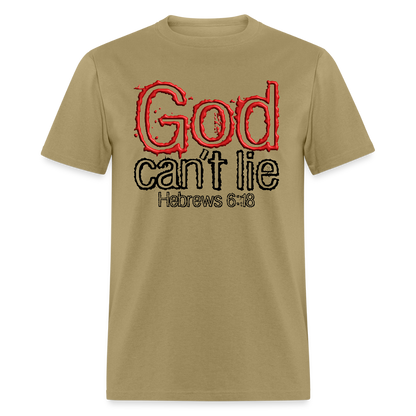 God Can't Lie - khaki